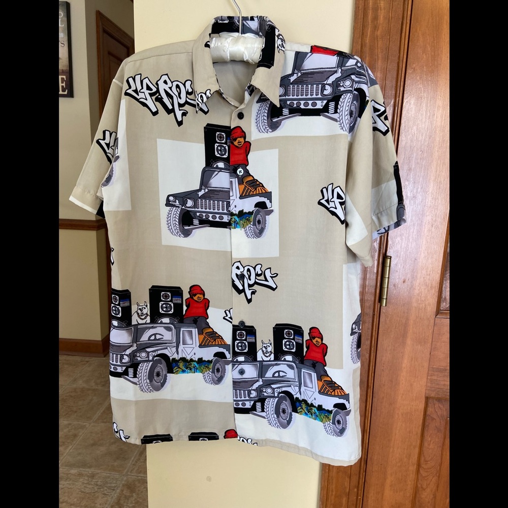 Vintage Up Ro’s Hip Hop Man, Dog & Jeep w/Street Music Teen Boy Size XL (18-20)